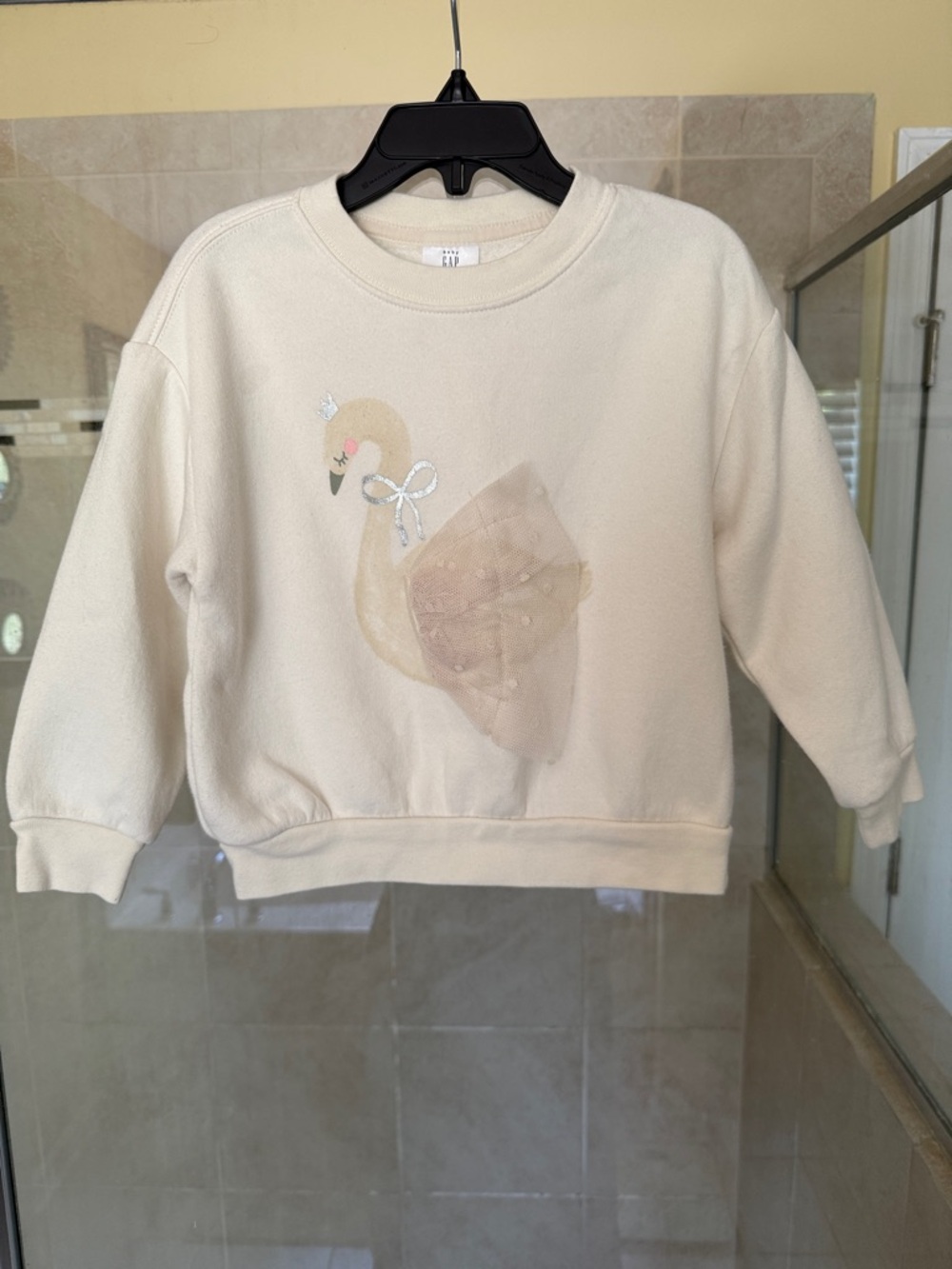GAP Baby Cream Crewneck Sweatshirt, Size 3